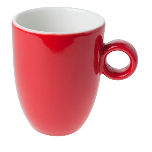 Roter Bola Tasse mit Aufdruck